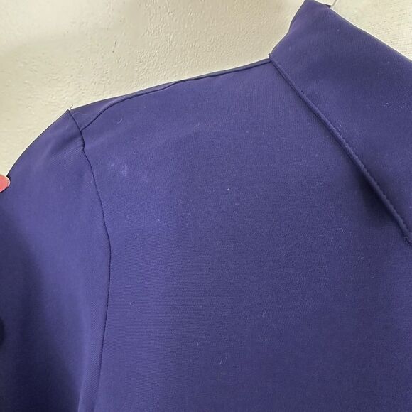 Theory Blouse Womens Size Large Sunaya Crepe Shirt Button Front Relaxed Fit - Picture 6 of 11